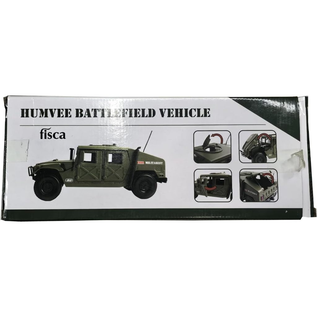 fisca 1/18 Scale Model Car Metal Diecast Military Armored Vehicle Battlefield Truck