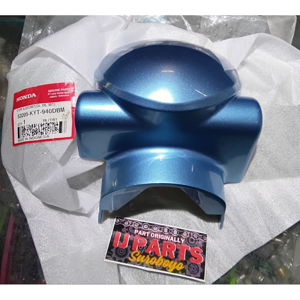 53205 KYT 940DBM COVER SPEEDOMETER SCOOPY KARBU BIRU MUDA ORIGINAL AHM