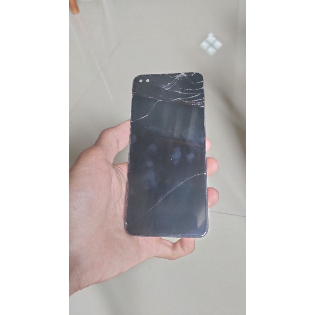 LCD ORI SET FRAME COPOTAN REALME 6 PRO MINUS GLASS