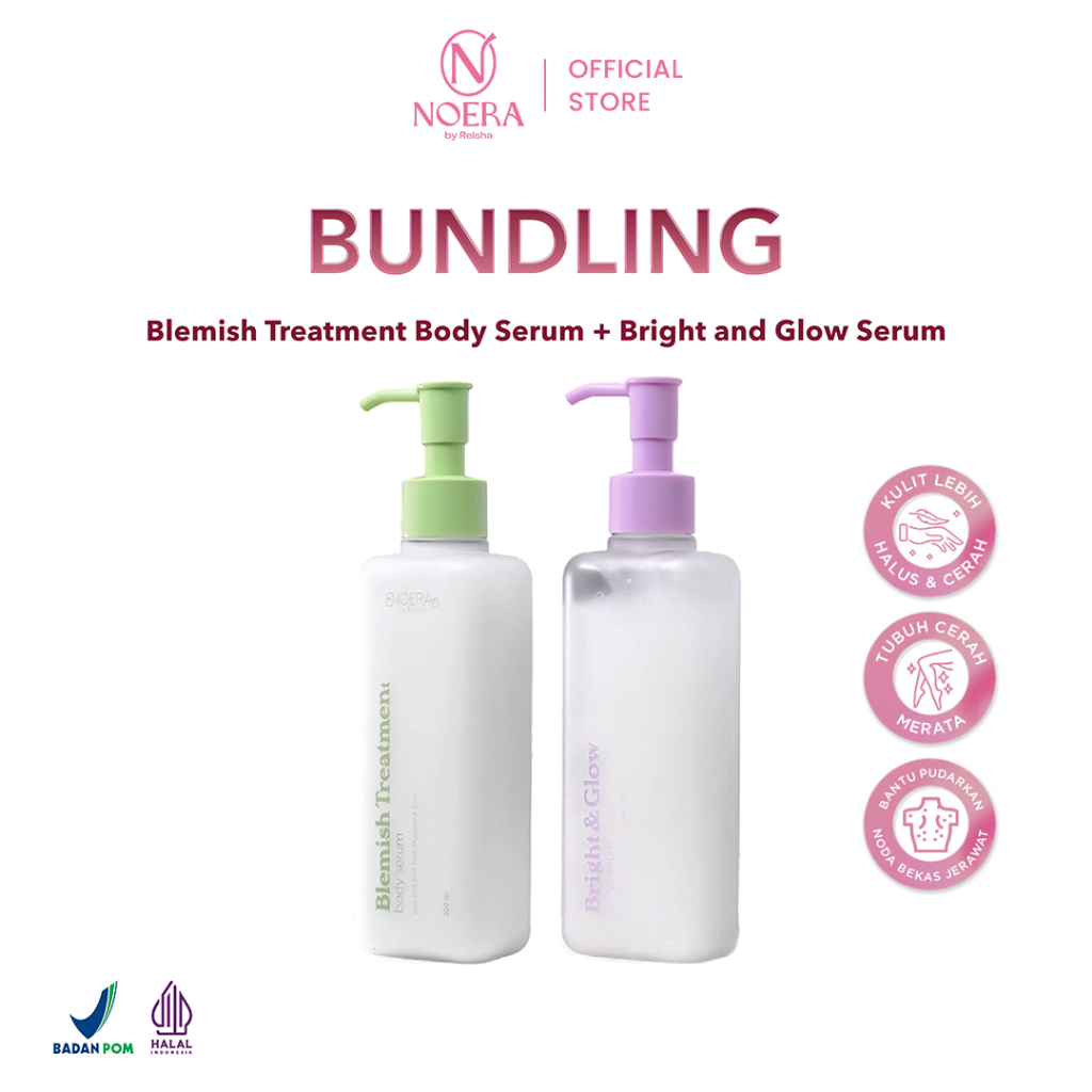 Noera Bundling Body Serum | Blemish Treatment Body serum + Bright and Glow Body serum
