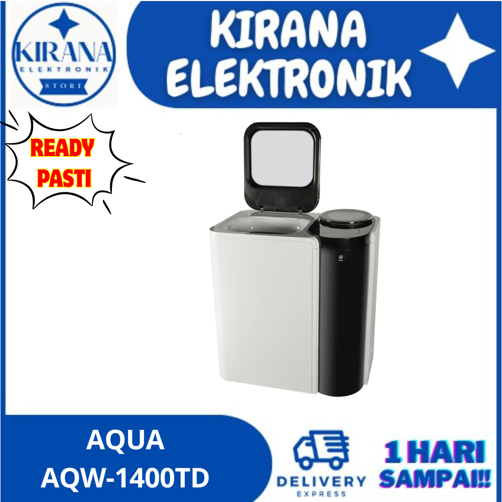 AQUA AQW-1400TD MESIN CUCI TOP LOADING DUA TABUNG 14Kg