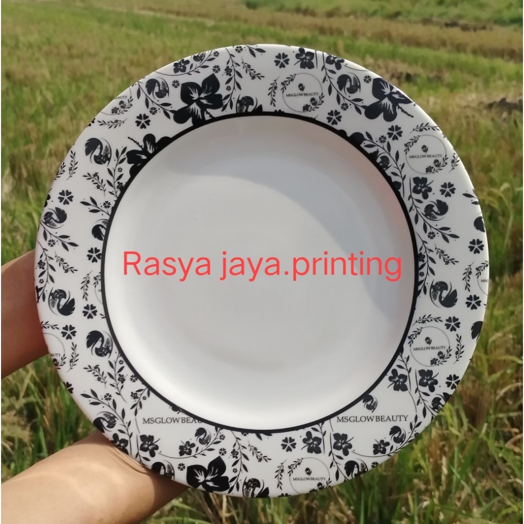 Printing UV Piring / Piring Souvenir / Sablon Piring Souvenir / Branding Custom