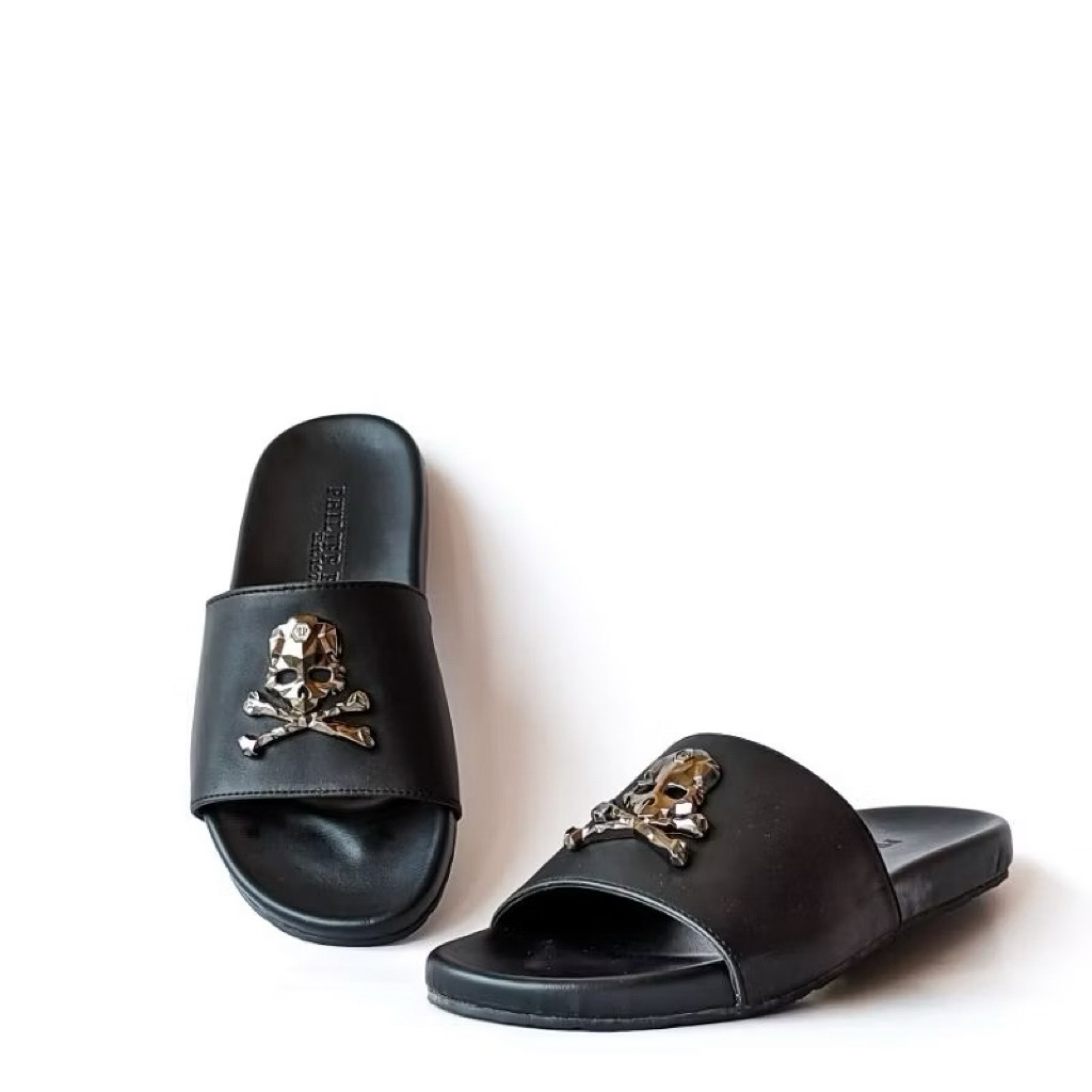 Sandal Philipp Plein Original Kulit asli 100%