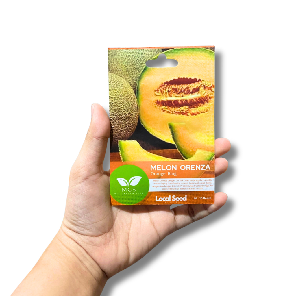 Benih Melon Orenza Merek MGS Isi 10-Benih Melon Orenza MGS-Benih Melon Orenza Murah