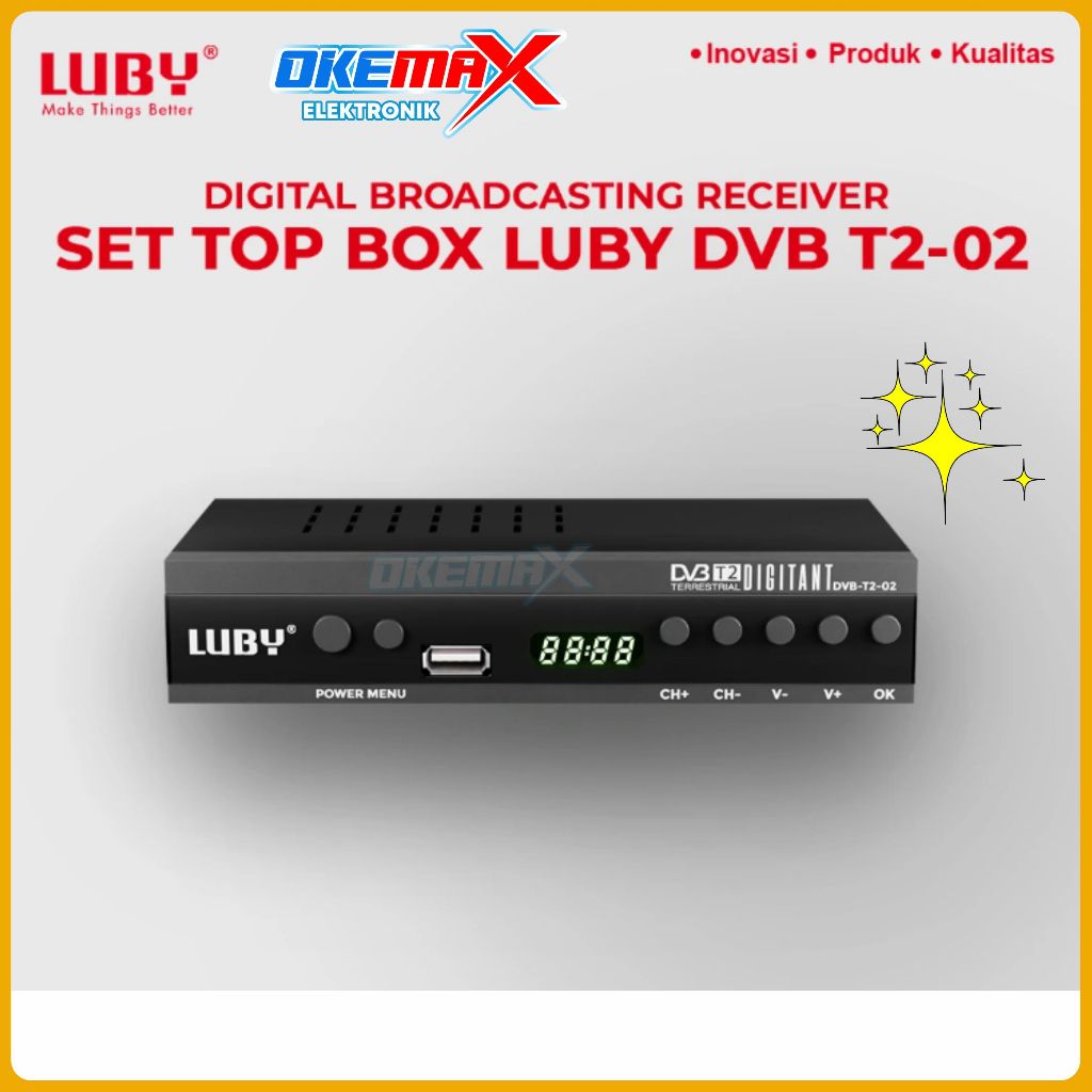 Luby Set Top Box / STB  DVB-T2-02 FULL HD antena digital siaran tv
