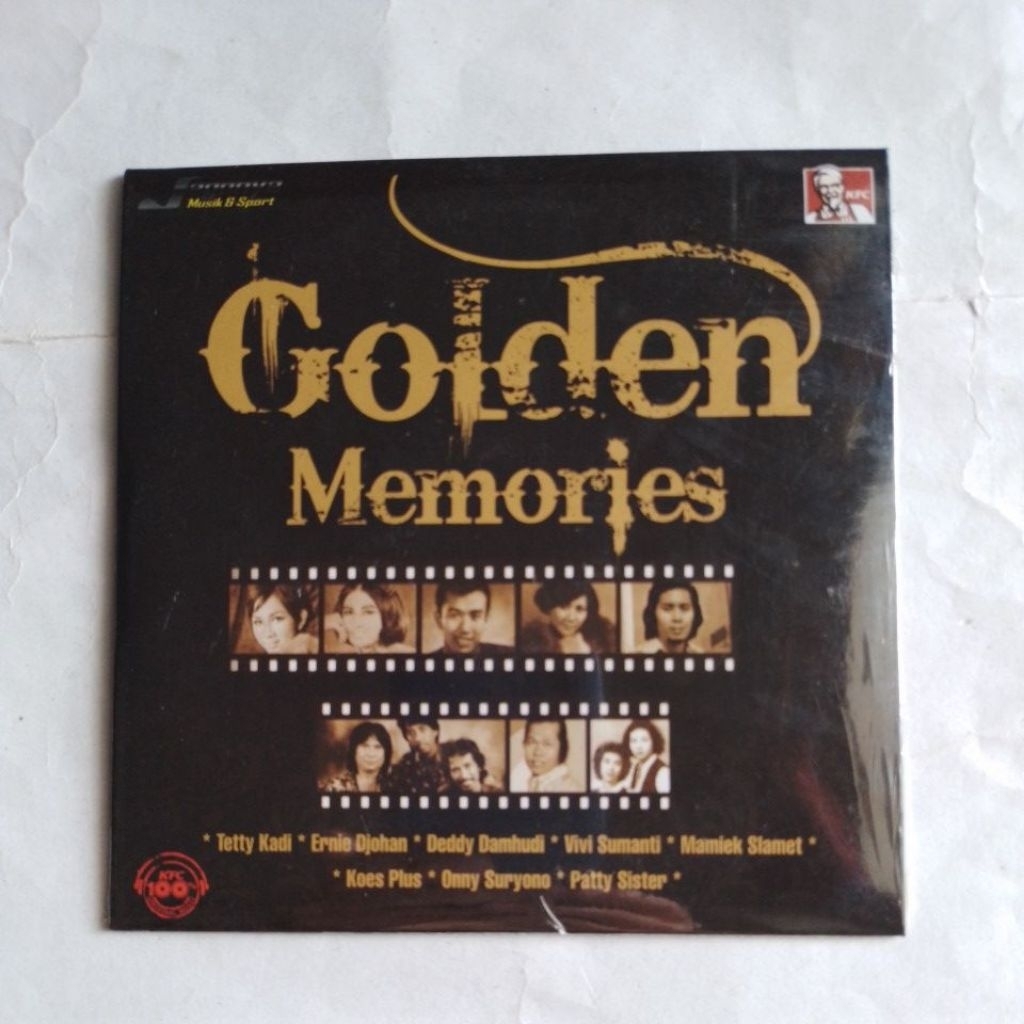 kaset cd audio lagu golden memories tetty kadi,ernie djohan,koes plus,arie koesmiran (baru)