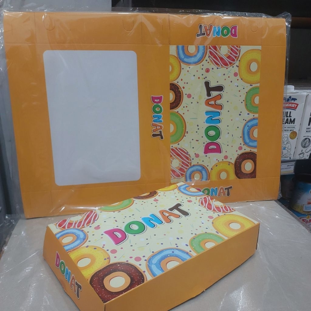 KOTAK DONAT ISI 6 / KOTAK DONAT LAMINASI isi 100