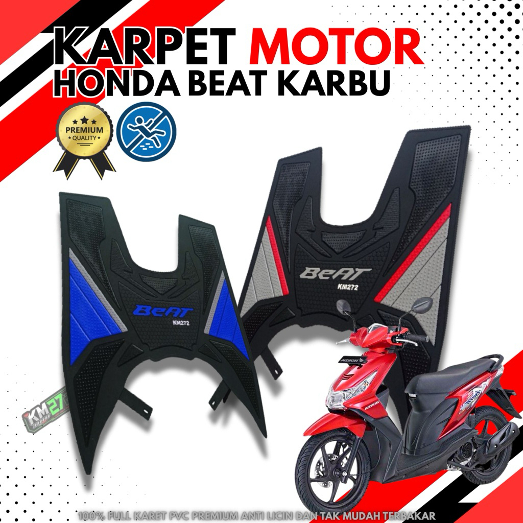 Karpet Motor Beat Karbu / Karpet Beat Karbu / Pijakan Motor Beat Karbu / Alas Kaki Beat Karbu