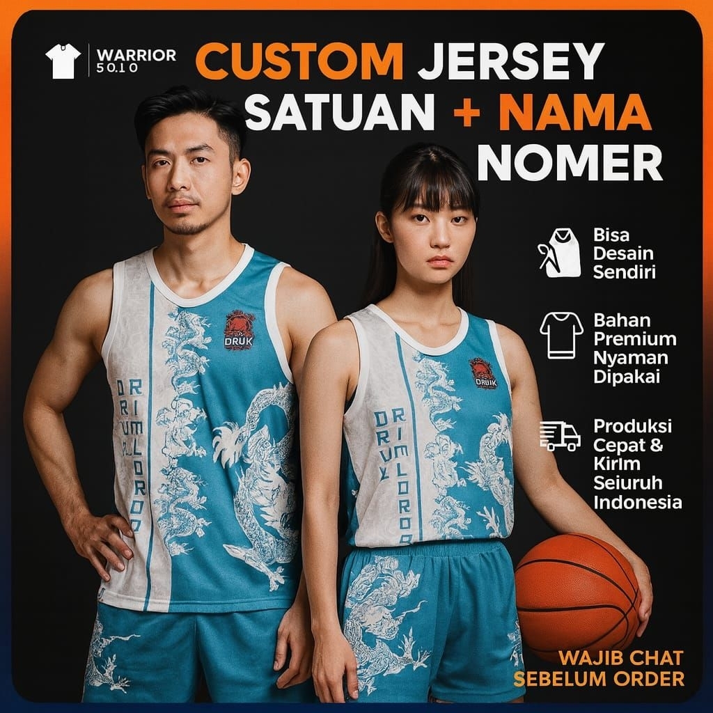CUSTOM JERSEY BASKET SOLO / CUSTOM JERSEY BASKET Satuan Desain 26