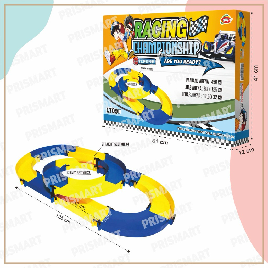 1709-L JALUR TAMIYA TRACK 1JALUR 1WAY SINGLE LOOP SIRKUIT KADO VIRAL