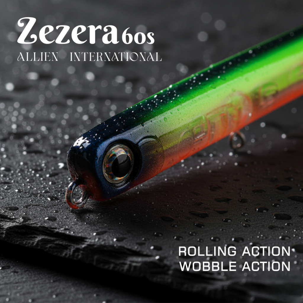 Allien International Zezera 60 Sinking | Ultralight Lure Product Casting Fishing Fish Memancing Umpa