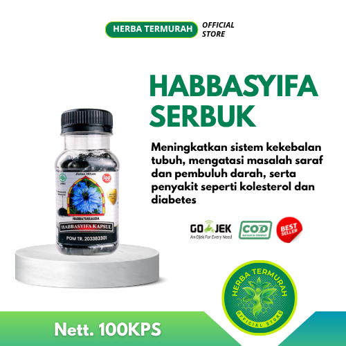 Habbasyifa Serbuk 210 Kapsul Serbuk Habbatussauda Murni Habasyi Jinten Hitam l Kapsul Jintan