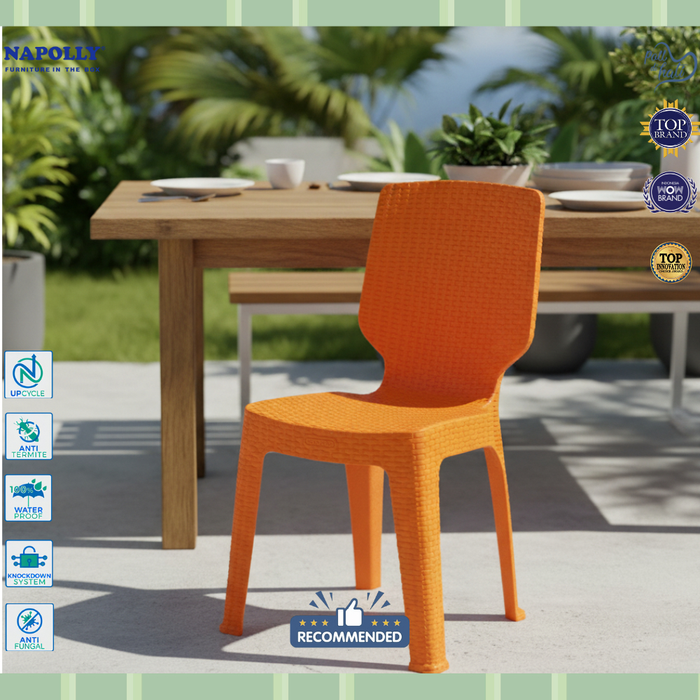 Meja Kopi dan Kursi Kursi Makan Sandaran Tangan Plastik, Kursi Restoran, Kursi Cafe, Kursi Outdoor