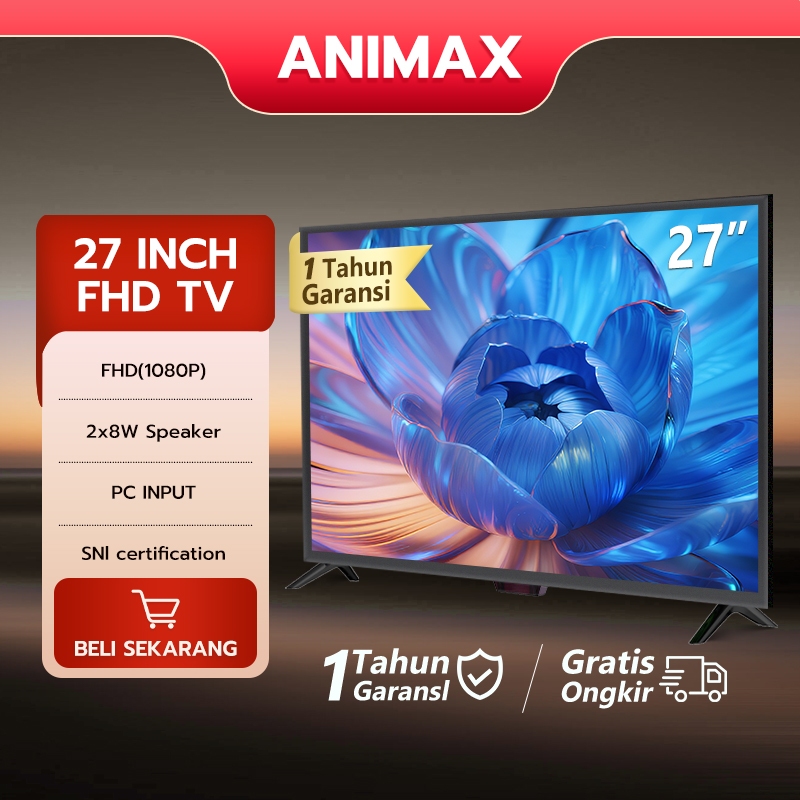Animax TV Digital 21/22/24/25/27/30 inch TV LED HD TV Digital Ready Televisi