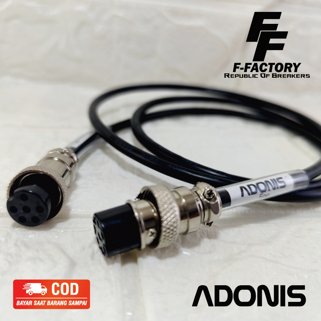 Kabel P-86K Adonis Deks Microphone AM Series untuk Radio Komunikasi Rig Kenwood Konektor CB 6 pin. T