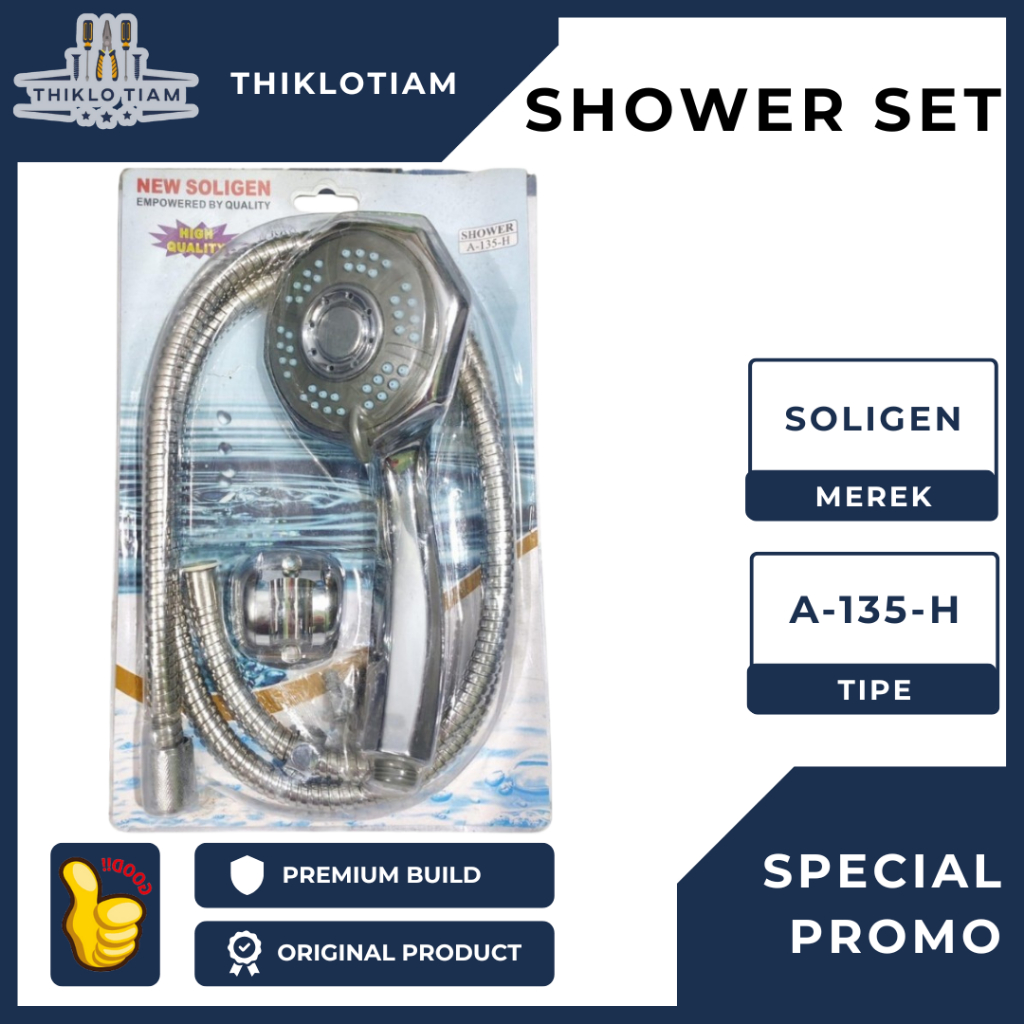 [TLH]SHOWER SET SOLIGEN A-135-H / SHOWER MANDI SET SOLIGEN / HAND SHOWER SET MANDI SOLIGEN