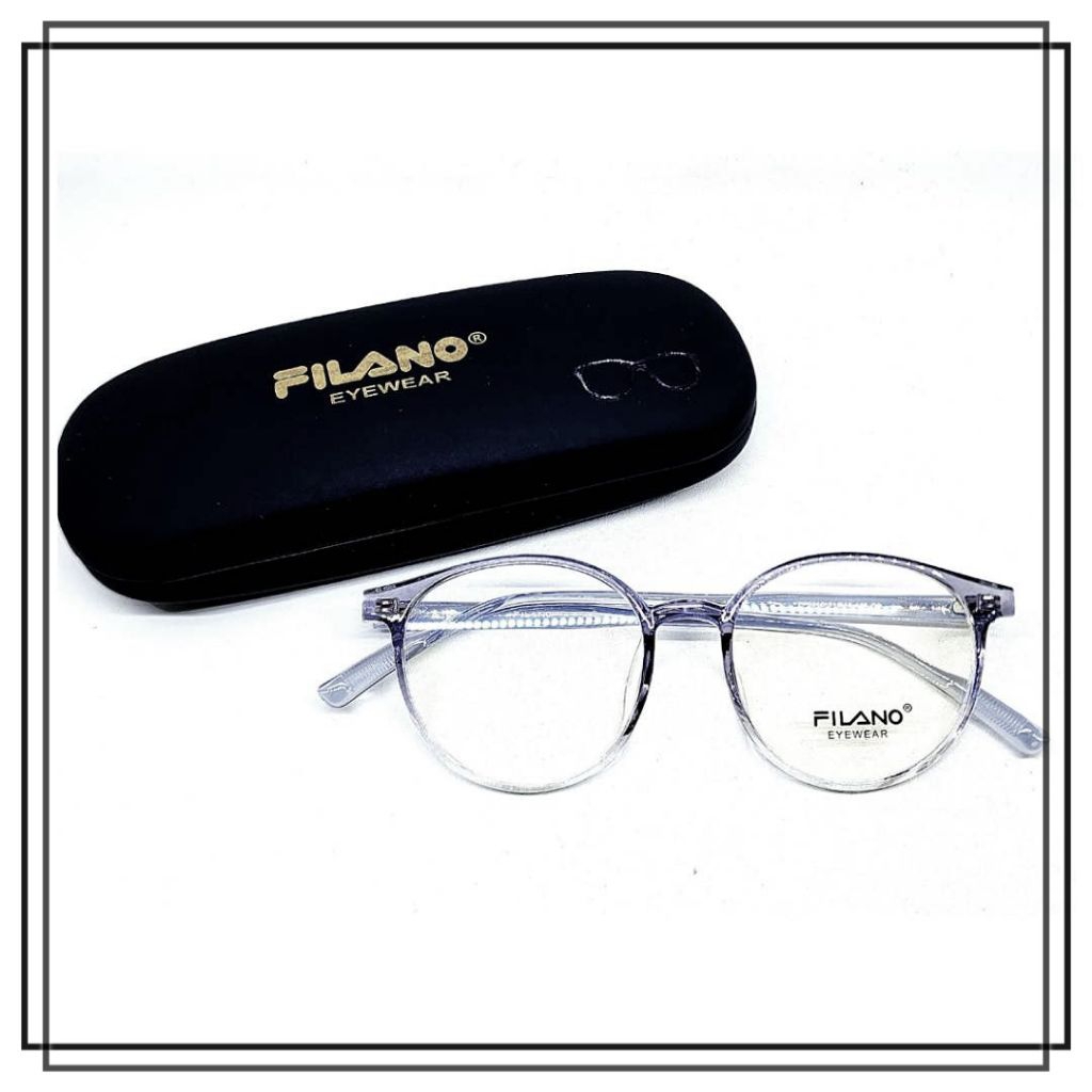 FRAME KACAMATA BULAT PLASTIK FILANO 5019 Model Keren Gagang LENTUR Kualitas Bagus ORIGINAL BRANDED H