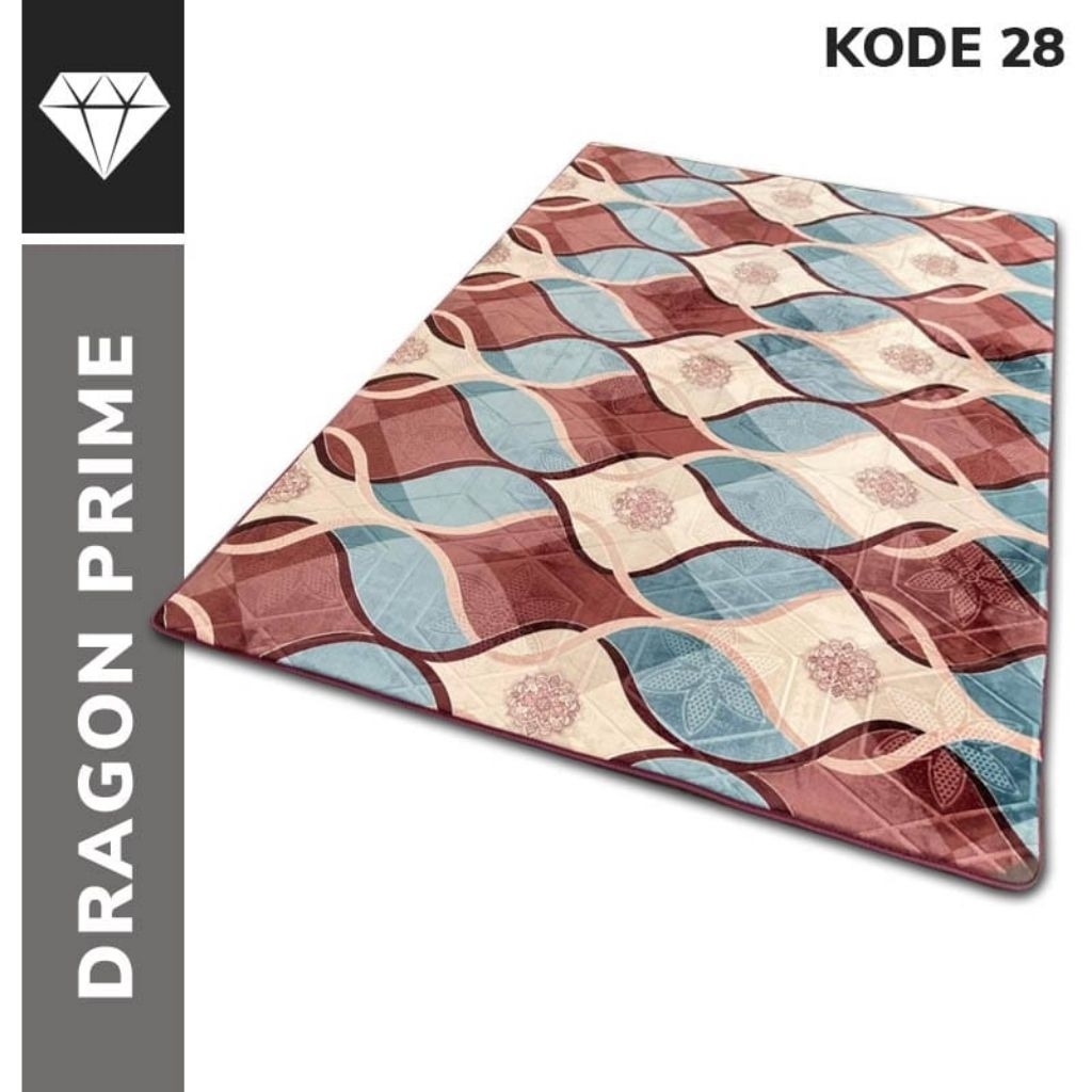 [140×190] Karpet Busa Karpet Malaysia Dragon - Anti Slip