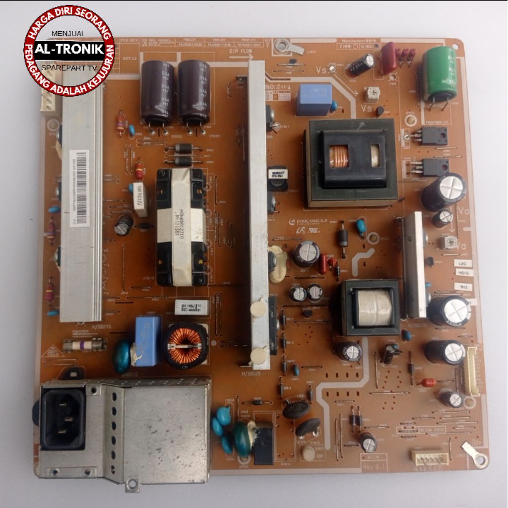 POWER SUPPLY TV PLASMA SAMSUNG 43 INCH MODEL PS43D490 PSU REGULATOR POWER SUPLAY PS 43D490