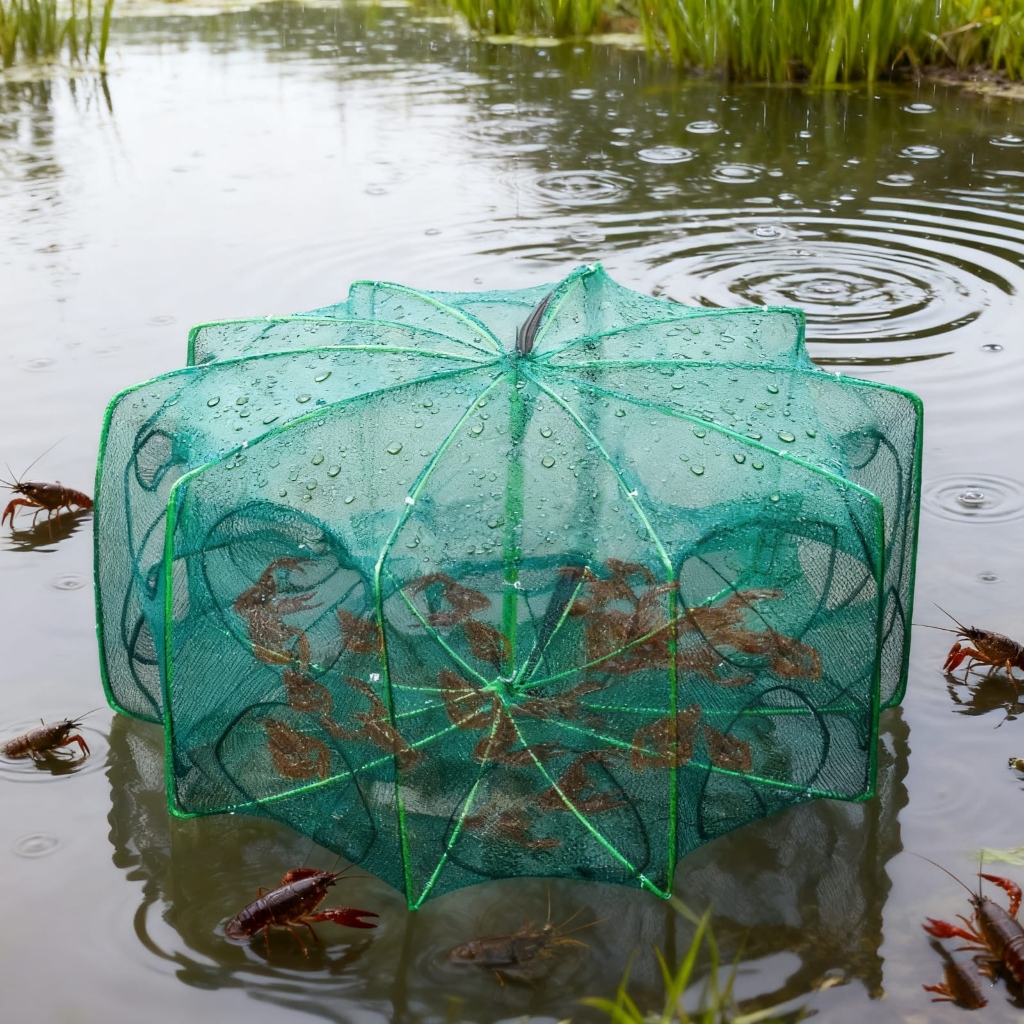 Bubu Perangkap Ikan Udang Kepiting Lipat Nilon