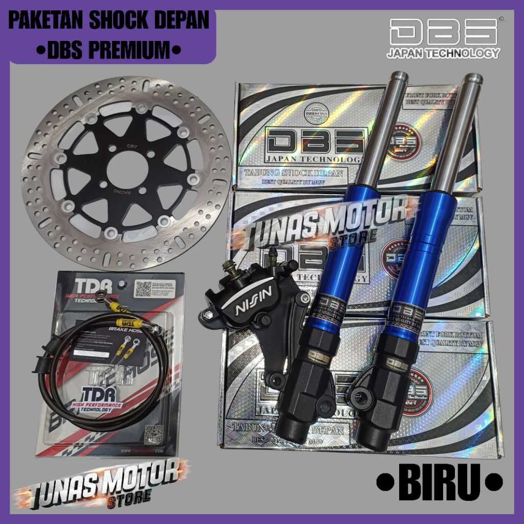 PAKETAN SHOCK DEPAN DBS PREMIUM SUZUKI SMASH SHOGUN 125 SHOGUN R 110 SHOCK DEPAN DBS SHOGUN 125 SMAS