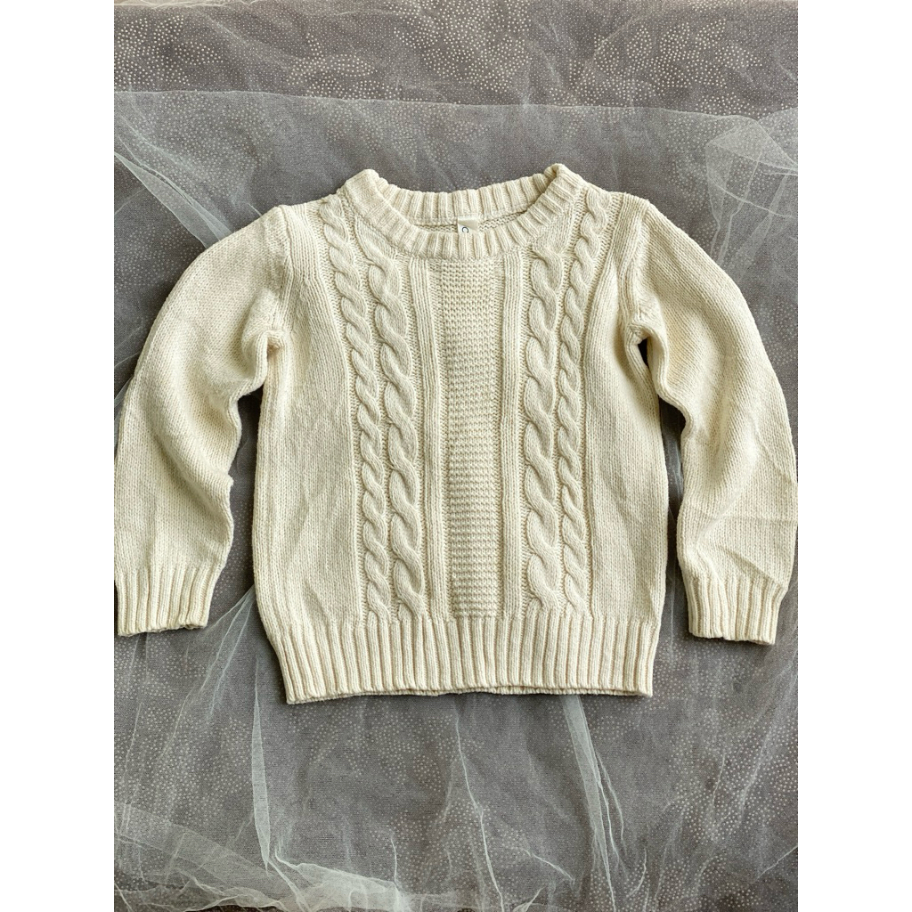 PRELOVED PL sweater rajut kepang bayi baby anak unisex cowok cewek laki branded Elfindoll Classic si