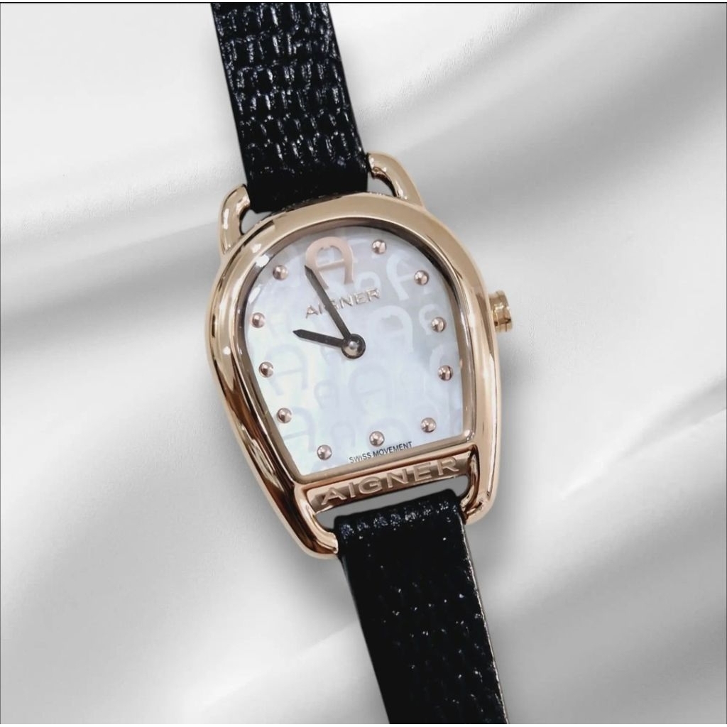 Aigner AGW.281004.C black rosegold jam tangan cewek original