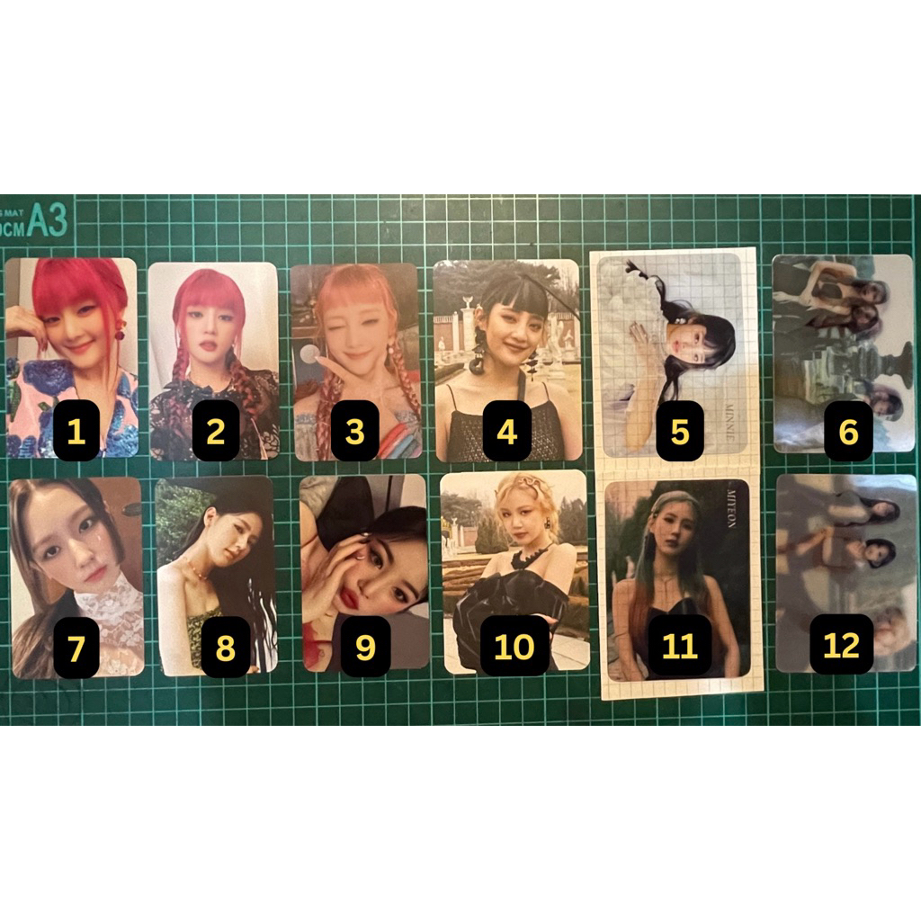 photocard gidle idle minnie miyeon soojin