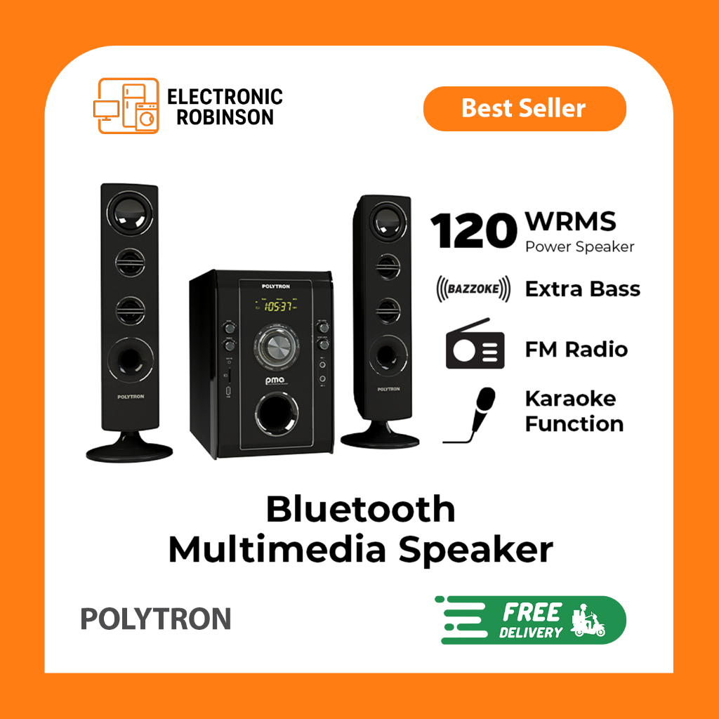 Polytron Bluetooth Speaker Karaoke Bazzoke Polytron PMA 9526