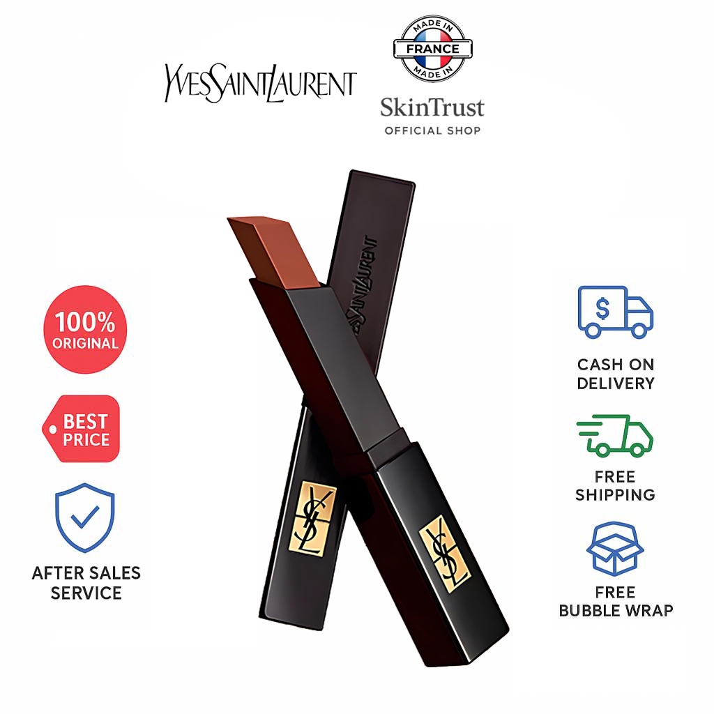 YSL Lipstik YvesSaintLaurent The Slim Matte Longwear Lipstick Kotak Super-Slim Yang Memberikan Warna