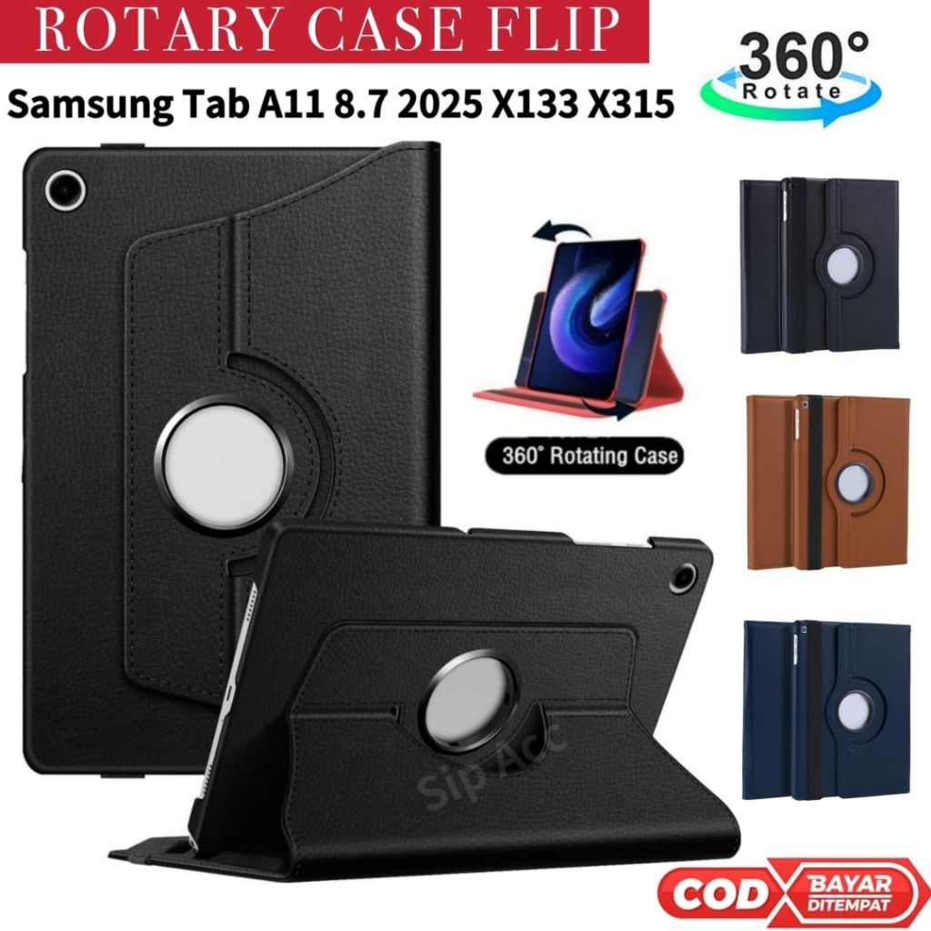 Samsung Tab A11 / Case Samsung Galaxy Tab A11 / 8.7" 2025 Casing Rotary Flip Cover Tablet