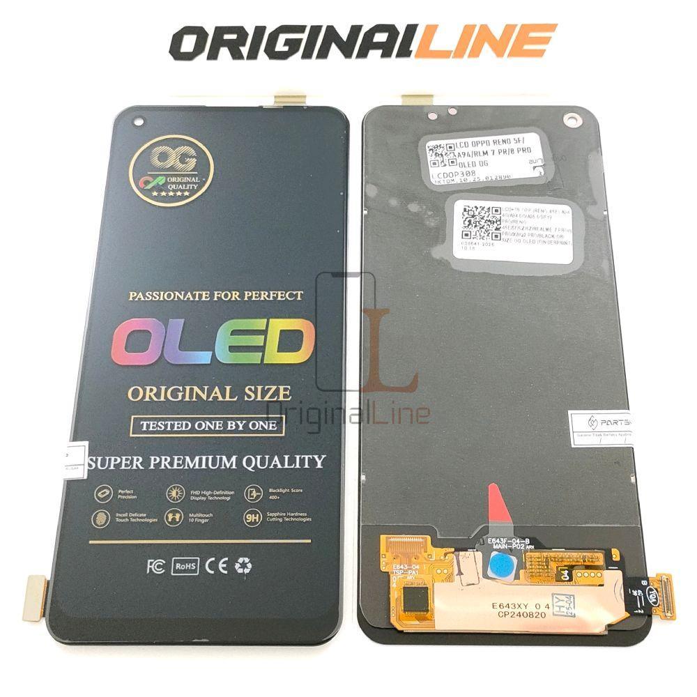 LCD + TS RENO 5F / RENO 4 SE / A94 / REALME 7 PRO / REALME 8 OLED FINGERPRINT BERFUNGSI