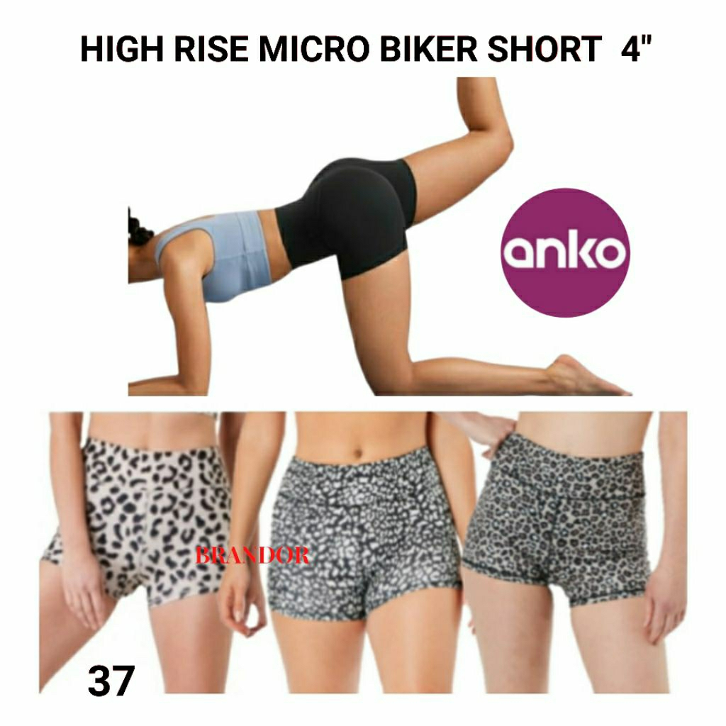 Brandor - MICRO BIKER SHORT PANTS - Anko( ansh37 ) Gym Yoga Fitness Running ansh