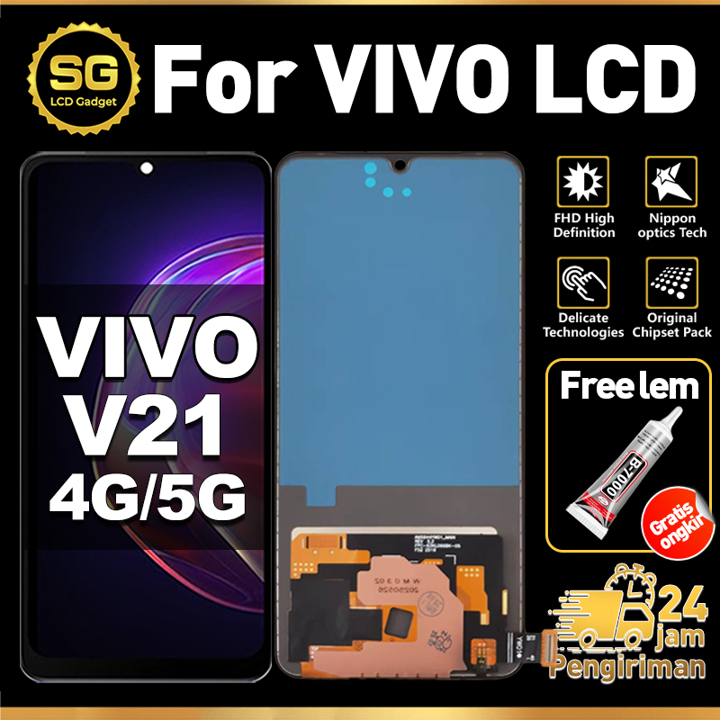 ORI LCD FOR VIVO V21 4G 5G Original Fullset Asli For LCD hp VIVO V21 4G 5G Glass Touch Screen Digiti
