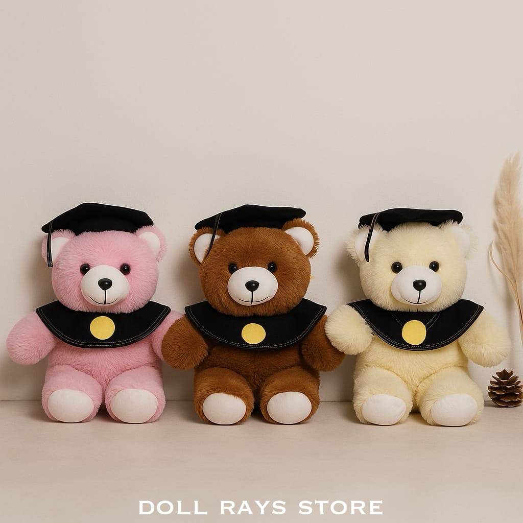 Boneka Wisuda Teddy Bear Graduation Gift 35Cm – Bulu Premium Halus