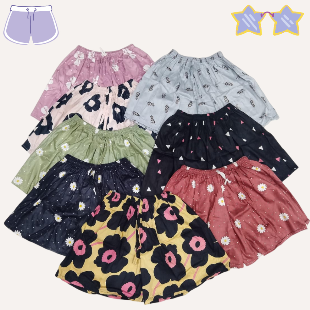 Hotpants Jumbo Bunga Celana Pendek Wanita Hotpants Motif Terbaru | Celana Kolor Dewasa | Pria dan Wa