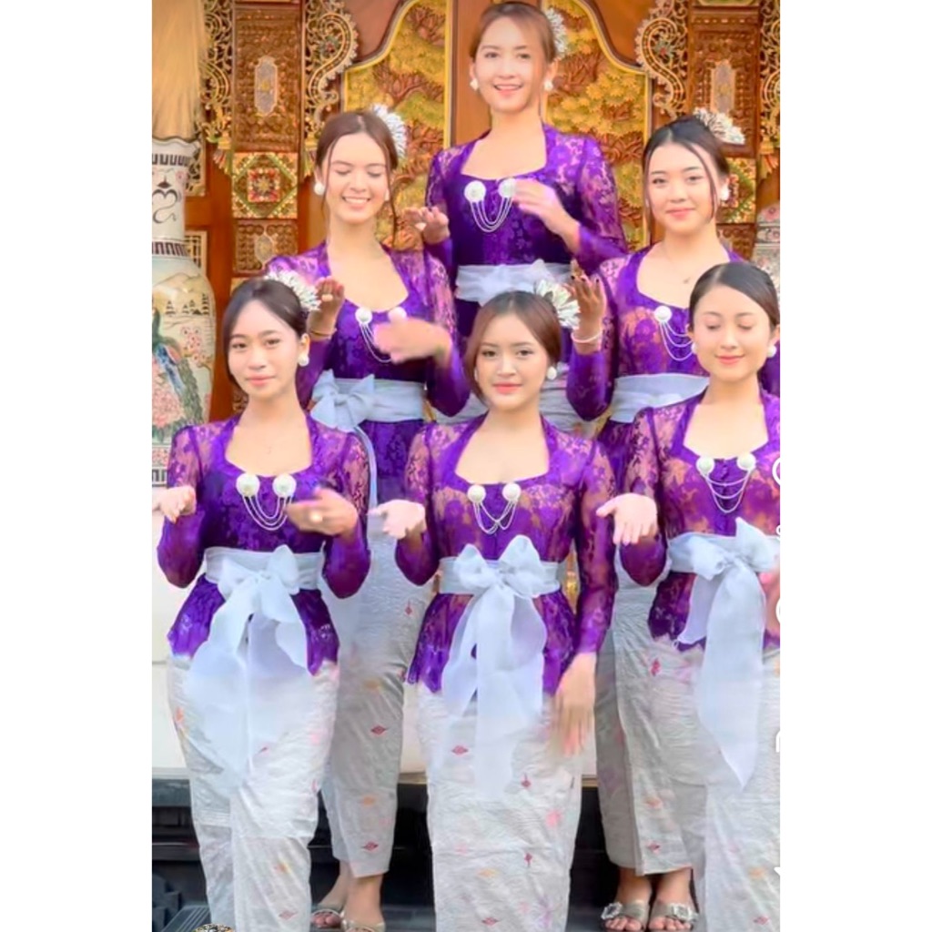 Kebaya jadi brokat spesial warna ungu terong