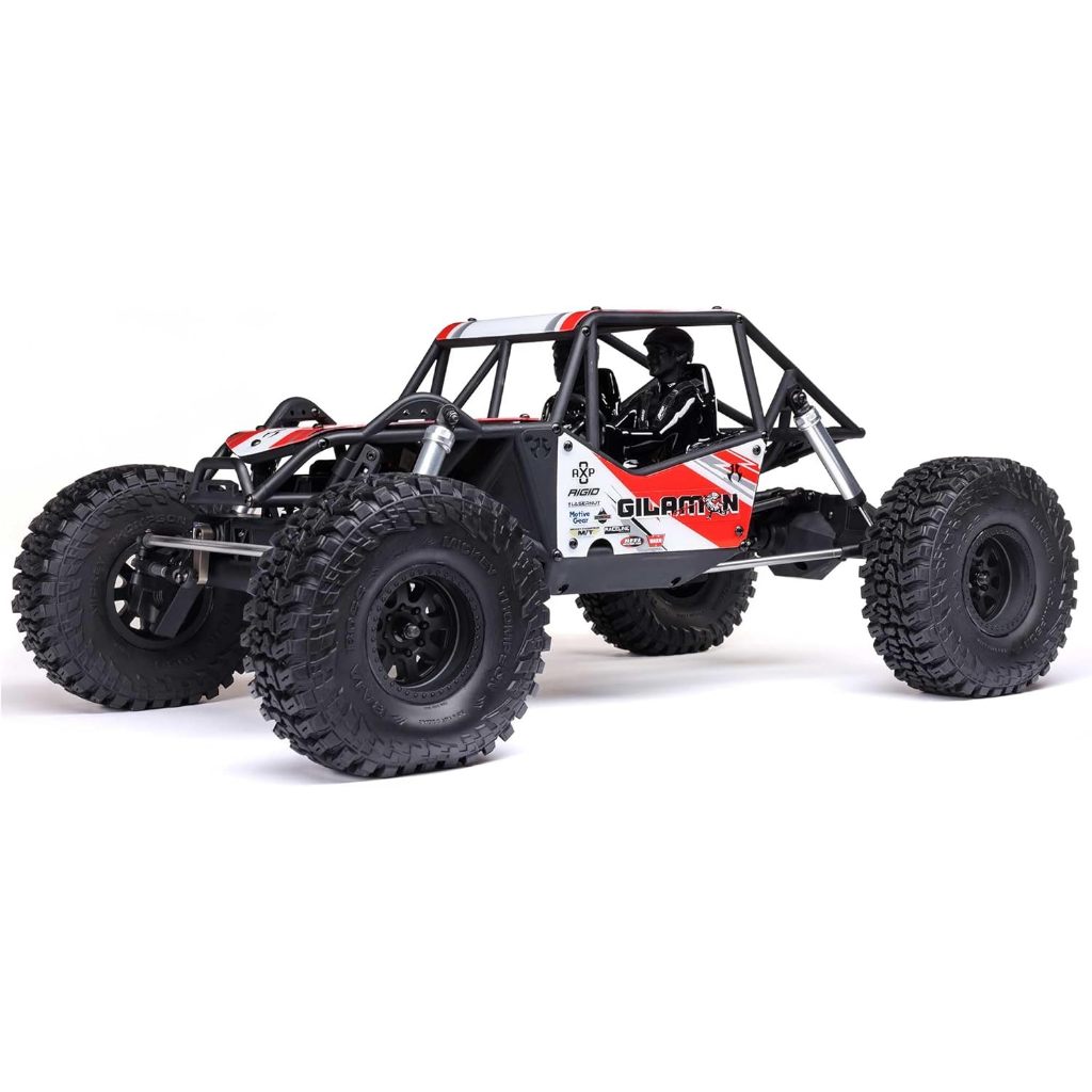 Axial RC Crawler 1/8 AXP8 Gilamon 2.2 4X4 RTR Brushed Trail Buggy, Red