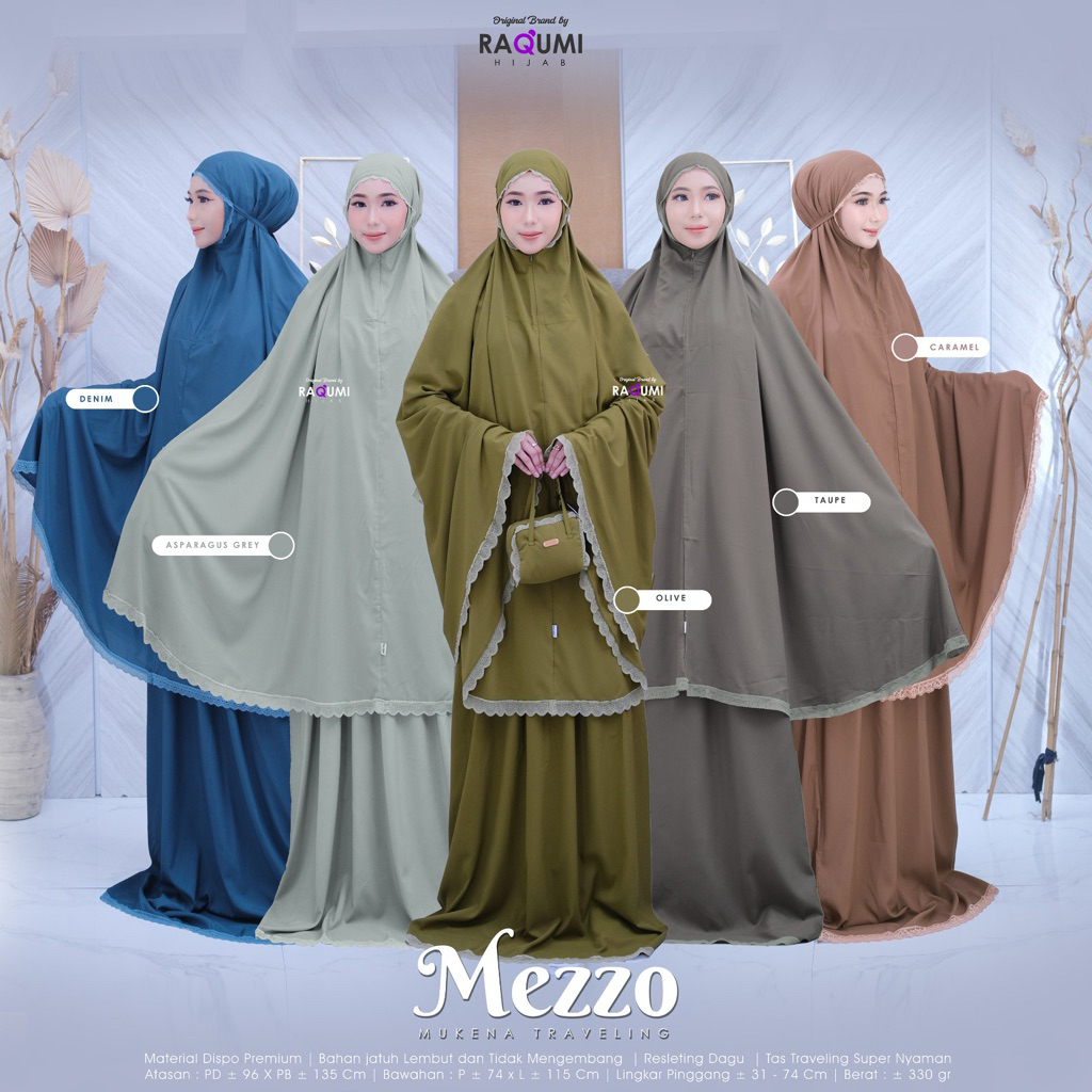 Mezzo Mukena Traveling Original Raqumi Hijab Mukena RaqumiTravel mukena Mezzo Raqumi