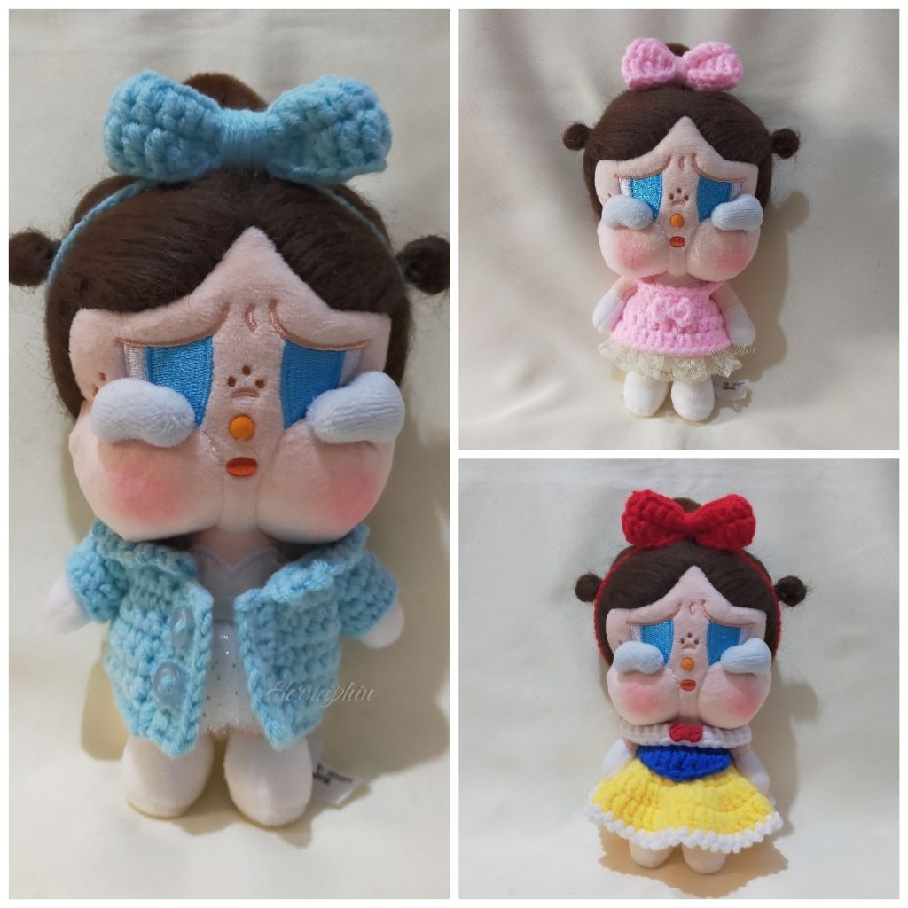 New Arrival ‼️   Pop Mart Crybaby Shiny Shiny/Baju Crybaby/Kostum Crybaby/Baju Rajut Boneka/Crybaby /Outfit Crybaby