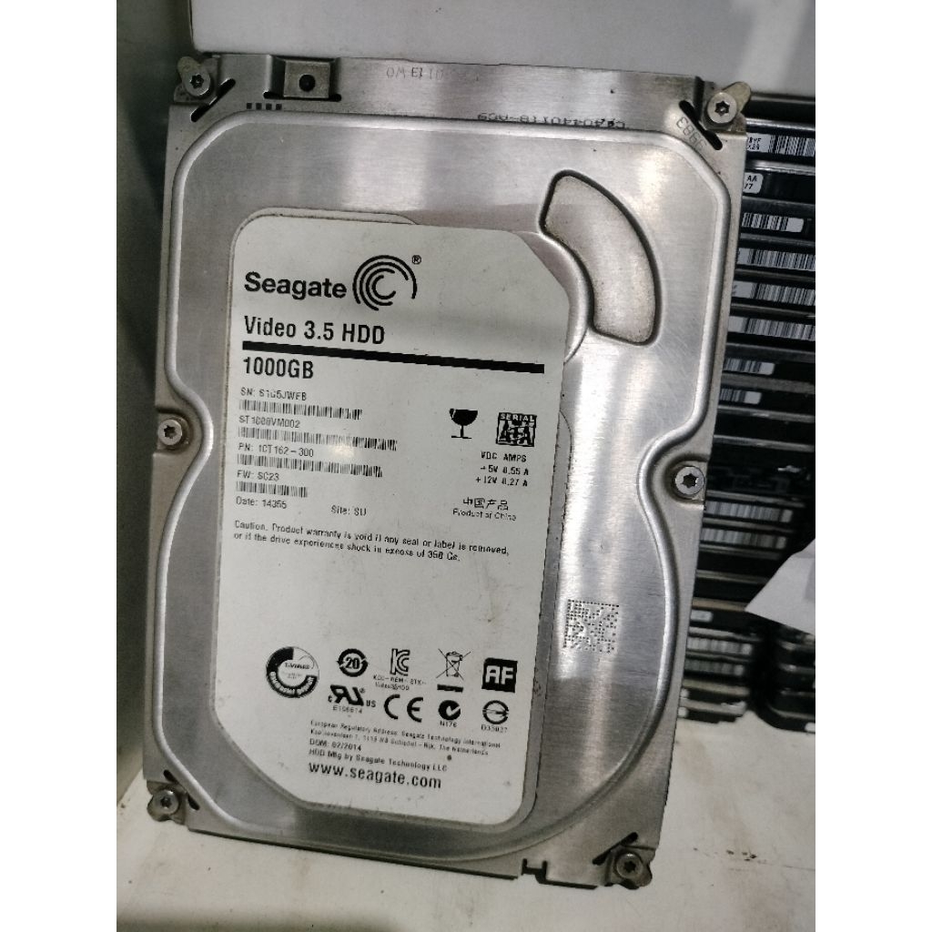 hardisk/hdd sata 3,5 inch " 1TB/500gb rusak/ruksak/bad/tidak terdetec pc