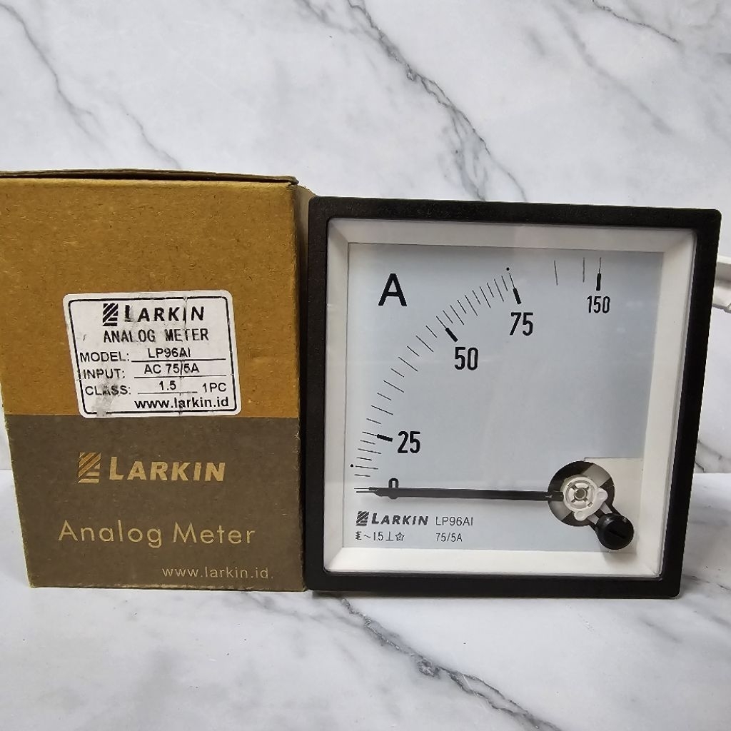 LARKIN LP96AI AMPERE METER ANALOG 30A 50A 60A 75A 100A 150A 200A 250A 300A 400A 500A 600A VIA CT LAR