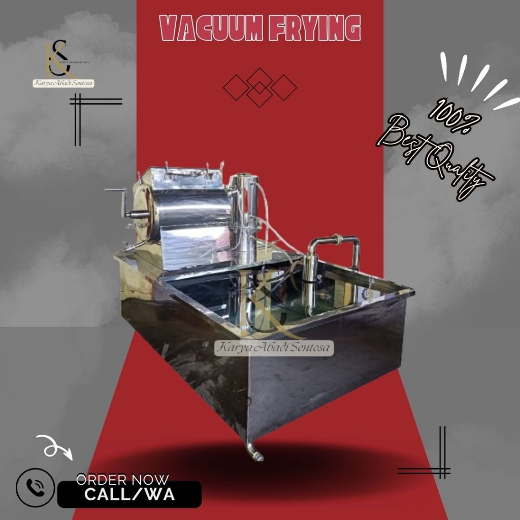 Mesin Vacuum Frying Keripik Buah Kapasitas 10 kg / proses