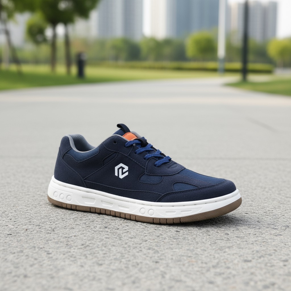 Leons.Id Sepatu Sneakers Pria Navy Casual Sport Premium Original