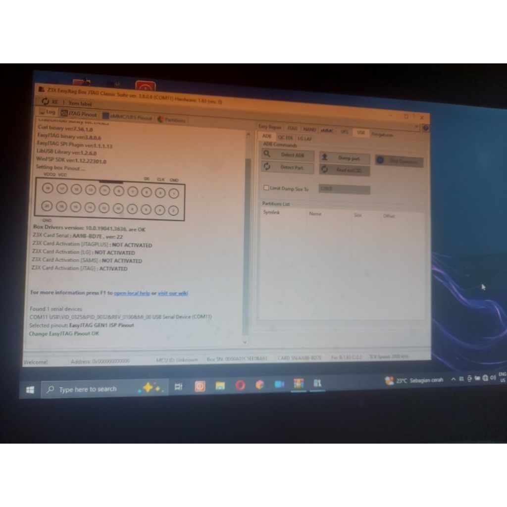 easy jtag kondisi normal