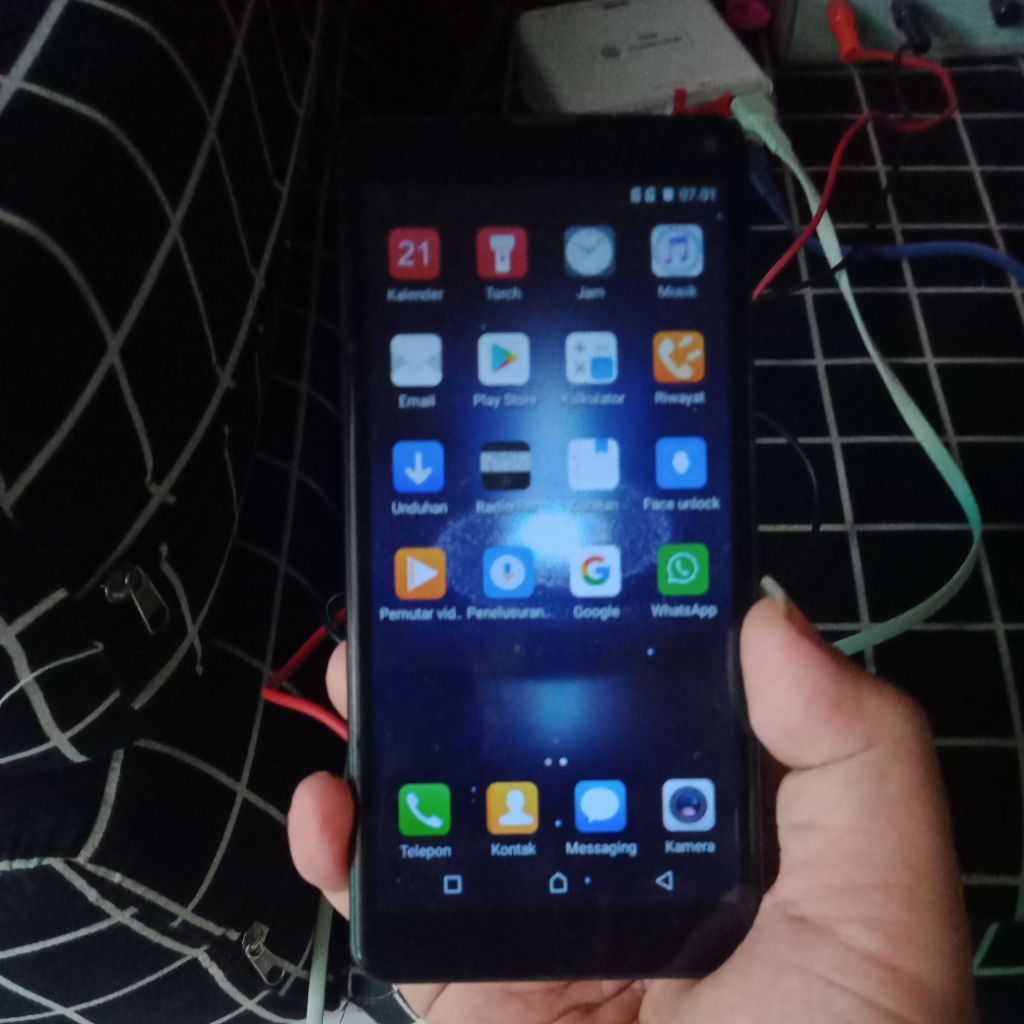 mesin baterai Aldo A9 normal mulus