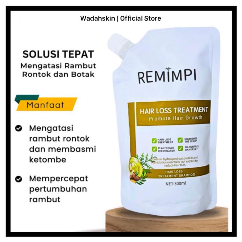REMIMPI Hair Loss Treatment Shampoo Remimpi Original Penumbuh Rambut Shampo Anti Ketombe