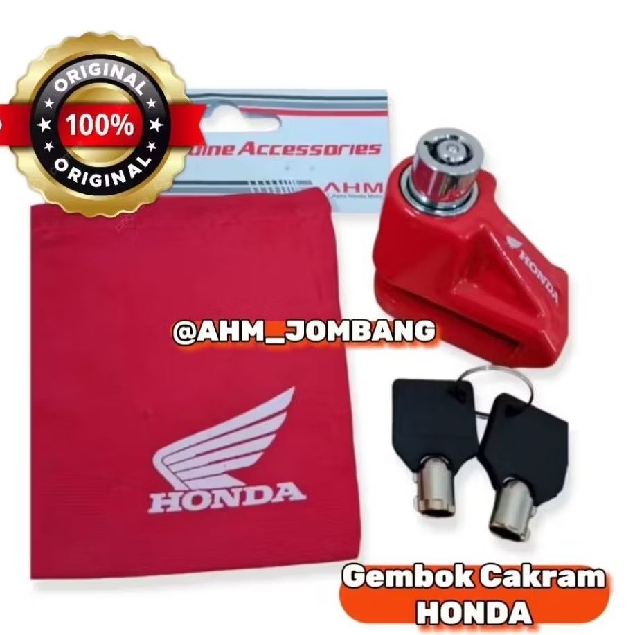 Kunci Gembok Cakram/ Dislock Honda / Gembok Cakram Original AHM