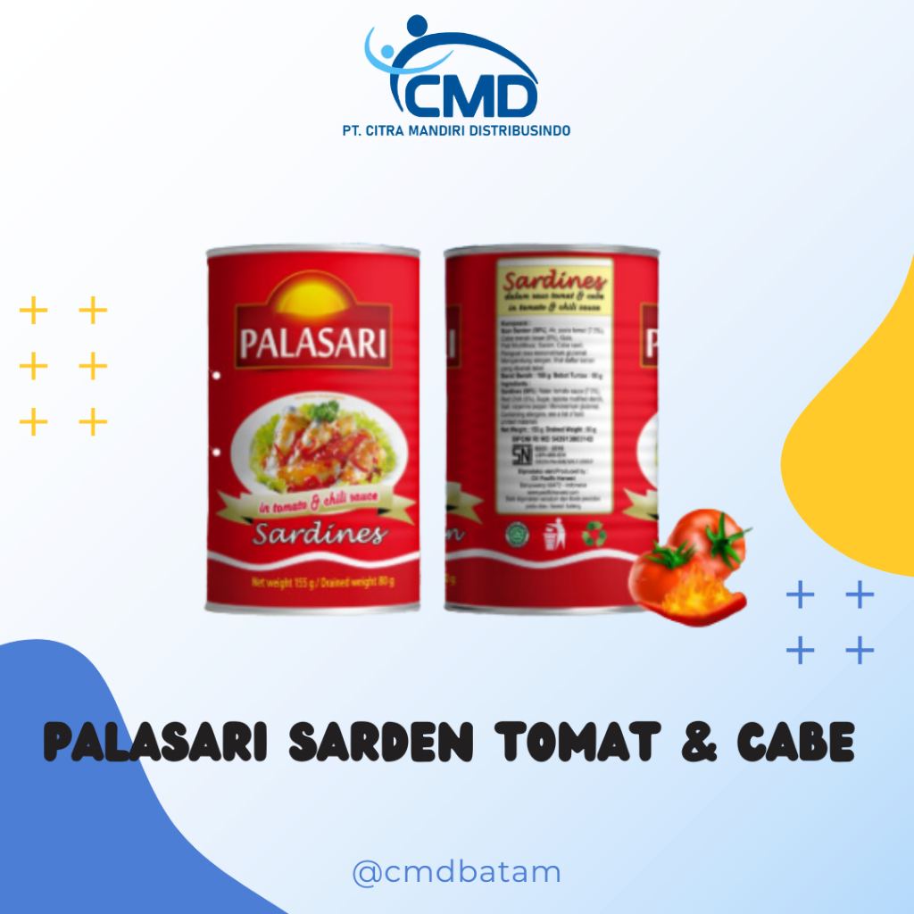Palasari Sarden rasa tomat dan cabe berat 155gr