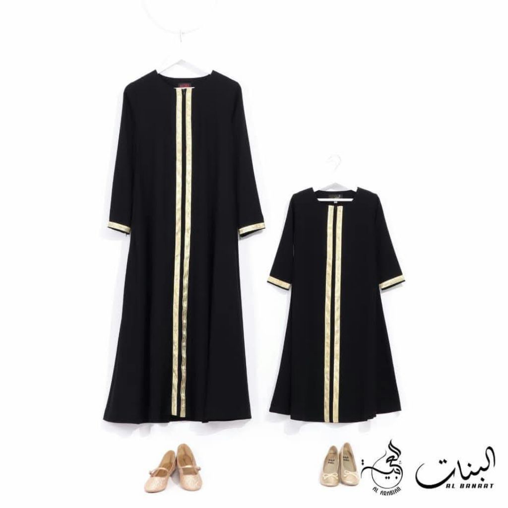 Bundling Abaya Ibu Anak Al arabian Adeeva gold